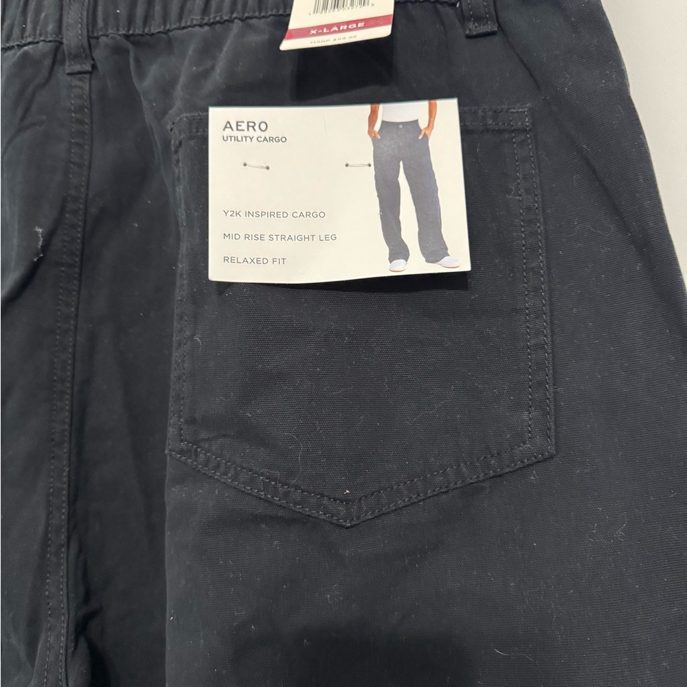 AERO Women’s Black Y2K Cargo Pants Size: XL - Picture 9 of 14